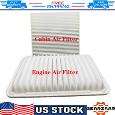CABIN & AIR FILTER COMBO FOR TOYOTA CAMRY 2.5 2.4L ENGINE 2007-2017 17801-0H050 picture