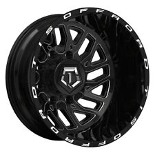TIS 544BM Dually Rear 20X8.25 8X165.1 ET-198 Gloss Blk/Milled Accents (Qty of 1) picture