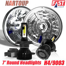 DOT Pair 7 inch Round LED Headlights Hi/Lo Beam DRL For Chevy Nova Camaro Monza picture