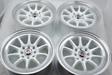 15 white Wheels Cooper Civic Yaris Miata Protege Escort Aerio 4x100 4x114.3 Rims picture