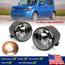 Pair Fog Light Lamps For Nissan Cube 09-12 Factory Bumper Replacement Clear Lens picture