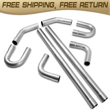 2” INCH Custom Exhaust Tubing Mandrel Bend Pipe Straight U-Bend 45° Kit 8PCS picture