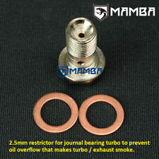 M12x1.25 Turbo Oil Feed Banjo Bolt with 2.5mm restrictor / Prevent Exhaust Smoke picture