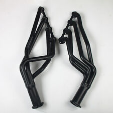 For 66-73 FORD MERCURY LONG TUBE HEADERS BLACK PAINT picture