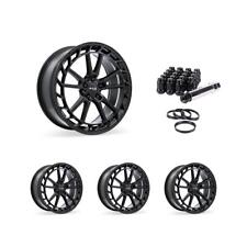 Wheel Rims Set with Black Lug Nuts Kit for 21-24 Lexus ES250 P917417 20 inch picture