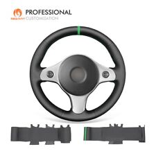 MEWANT Black Real Leather Steering Wheel Cover for Alfa Romeo 159 Brera Spider picture