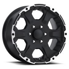 14x5.5 5-4.5 Intruder Black Aluminum Trailer Wheel picture