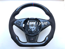 Alcantara Carbon Fiber Steering Wheel for BMW E60 E61 E63 E64 M5 M6 No paddles picture