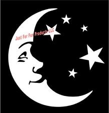 Moon and Stars Vinyl Decal dream car sticker fun truck outside sky window picture