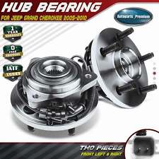 2Pc Front Wheel Hub & Bearing Assembly for Jeep Grand Cherokee Commander 4WD RWD picture