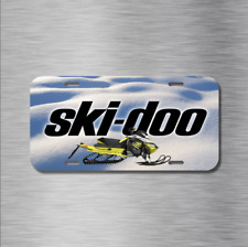 Skidoo Ski Doo Snowmobile Vehicle License Plate Front Auto Tag Snow Sled NEW picture