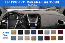 Dashboard Dash Mat Cover for 1990-1991 Mercedes-Benz 350SDL (Plush Velour) picture