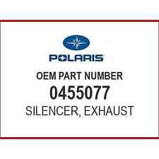 Polaris EXHAUST SILENCER, PHOENIX 0455077 OEM NE picture