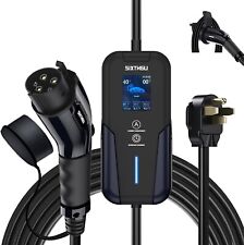 SIXTHGU EV Charger Level 2 40A 32A 16A 110-240V NEMA 14-50 2FT Cable w/ Holder picture