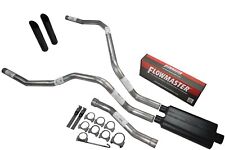 For Nissan Titan 04-06 Dual Exhaust 2.5 inch Flowmaster 50 Black Tips picture
