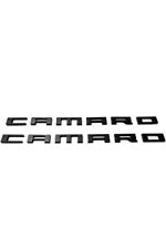 2pcs CAMARO Letter Emblem for RS SS ZL1 Z28 Camaro 2010-2015 Fender (Black) picture