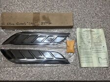 NOS 1956 CHEVY Bel Air 210 Front Fender Gravel Stone Guards & Hardware picture