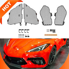 4pcs For Corvette C8 Front Grill Radiator Guards+Side Intake Mesh Grille 2020-24 picture