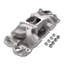 Dual Plane Air Gap Intake Manifold 82026 For Chevrolet 1955-1995 V8 Small Block picture