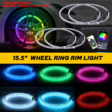 15.5in LED Wheel Ring Light Kit IP68 RGB Color Changing Bluetooth Remote Control picture