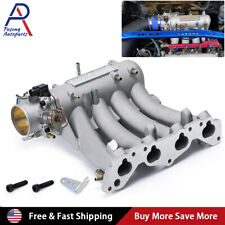 Silver D15 D16 DSeries Intake Manifold+Throttle Body For Honda Civic CRX DEL SOL picture