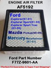 Ford Mazda Mercury Quality Air Filter Explorer 97-01, Pickup 98-09... AF5192 ^o^ picture