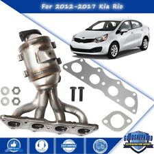 Catalytic Converter Exhaust Manifold W/Gaskets For 2012-2017 Kia Rio 1.6L picture