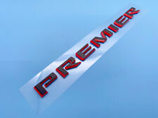 1X PREMIER Emblem Badge 3D Decal Logo Nameplate for Suburban Tahoe Black Red picture
