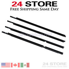 4pcs For Toyota Yaris Vitz 05-10 Outer Door Glass Weatherstrip Moulding picture