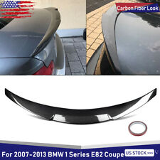 FOR 2007-2013 BMW 1 SERIES E82 COUPE CARBON LOOK M4 STYLE TRUNK SPOILER WING LIP picture