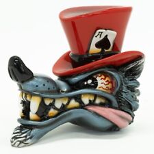 The Wolf in a Racer Red Top Hat - VanChase Gear Shift Knob picture