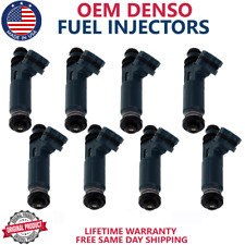OEM DENSO x8 Fuel Injectors For 2003 2004 2005 Luxus GX470 4.7L V8 #23250-50040 picture