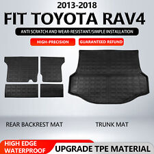 For 2013-2018 Toyota RAV4 Cargo Mats Backrest Mat Trunk Liners All Weather Mats picture