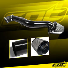 For 06-10 Jeep Commander 3.7L V6 Black Cold Air Intake + Stainless Steel Filter picture