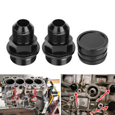 Block Plug Breather Fittings B16 B18c B-Series Catch Can M28 To 10AN For Honda  picture