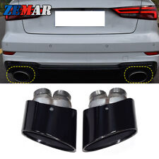 Car Exhaust Pipe Dual Tips For Audi RS3 RS4 RS5 RS6 Stainless Steel Tail Muffler picture