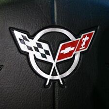 C5 Corvette Steering Wheel Decal - Silver picture