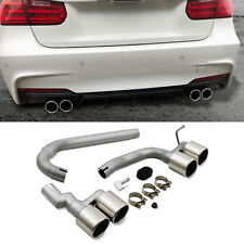 M3 STYLE QUAD TIP EXHAUST TAILPIPE CONVERSION KIT FOR BMW 3 SERIES F30 B48 12-19 picture