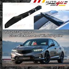 Fits 2023-Up Acura Integra Gloss Black Rear Roof Window Visor Spoiler Wing picture
