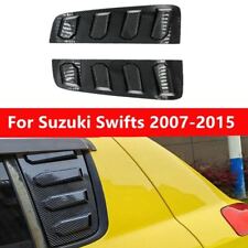 2Pcs Carbon Fiber Window Louvers Air Vent Hood Scoop For Suzuki Swift 2007-2015 picture