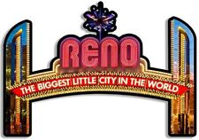 3x5 inch Reno The Biggest Little City in The World Marquee Shaped Sticker - nv picture