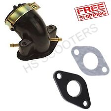 Carburetor Intake Manifold Dual Port Inlet Pipe Gasket GY6 50cc Moped Scooter  picture
