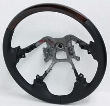 56111-3M200-PW2 OEM Wood & Black Leather Genesis Sedan Bare Steering Wheel picture