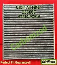 C35667 CARBONIZED AC CABIN AIR FILTER Avalon Camry Tundra CT200h 87139-07010 picture