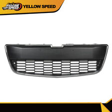 Front Lower Bumper Grille Fit For 2012-2016 Chevrolet Sonic Black w/ Chrome Trim picture