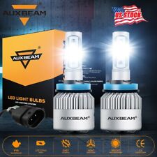 AUXBEAM H9 H11 LED Headlight Super Bright Bulbs Kit 6000K White HIGH/LOW Beam 2X picture