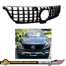 ML350 ML550 W166 Grille GT GTR All Black AMG Style 2012 2013 2014 2015 picture