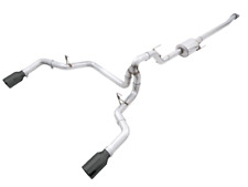 AWE 0FG Dual Split Rear Cat-Back Exhaust- 5in Diamond Black Tips FOR 21+ Ford F1 picture