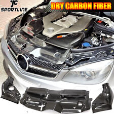 Fits Benz W204 C63 AMG DRY CARBON Air Cold Filter Intake Engine System Covers picture