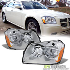 2005-2007 Dodge Magnum Headlights Headlamps Replacement 05 06 07 Set Left+Right picture